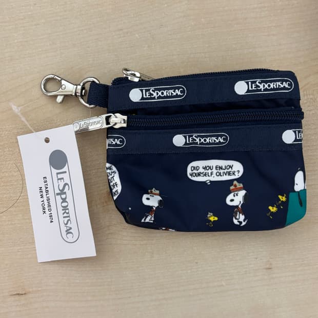 미사용 새제품 레스포삭 스누피 지갑/미니 파우치