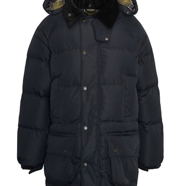 40)바버 25fw 푸퍼 다운 블랙 패딩