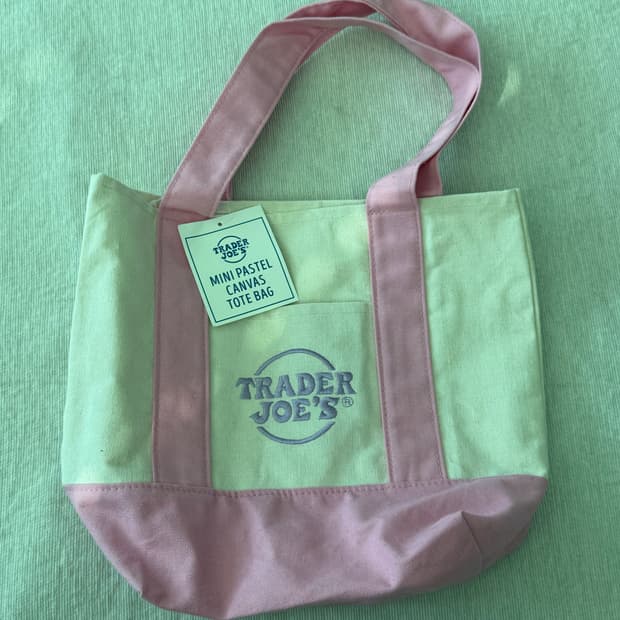 [새상품] 트레이더조 파스텔 미니 에코백 