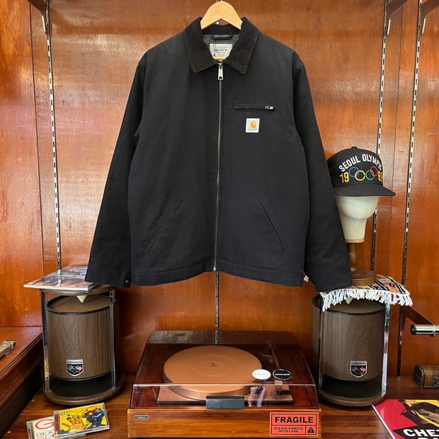 칼하트 WIP 디트로이트 자켓 블랙 [ 105 ]