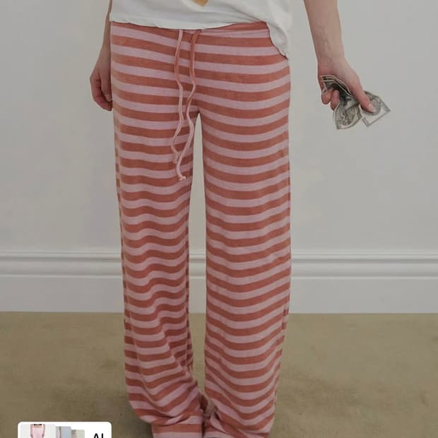 Couch Potato Fuzzy Pants Strawberry