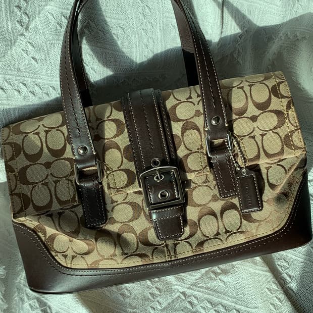 희귀 👜 [S급] Coach 브라운 버클백