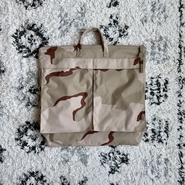 미군 사막삼색 DCU 카모 헬멧백