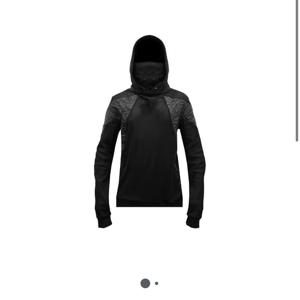 카르넷아카이브 매쉬 터틀넥 후드