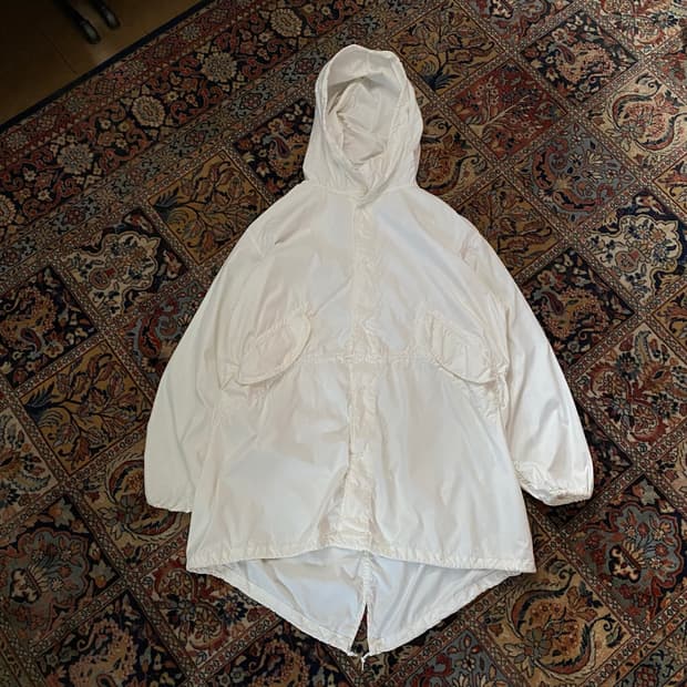 🌊85년 Snow Camoflage white parka