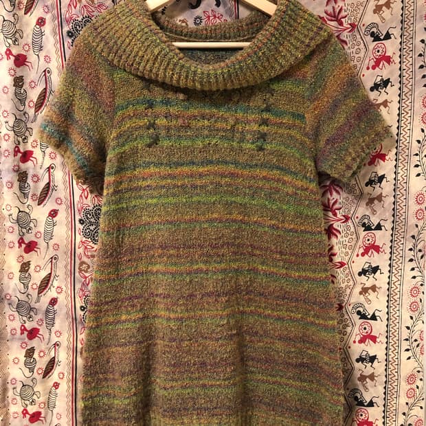 mori girl knit blouse