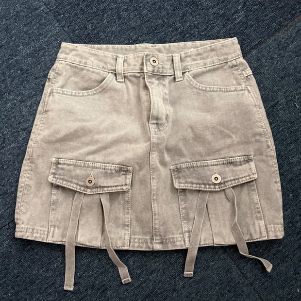 스컬프터 카고 미니스커트 m