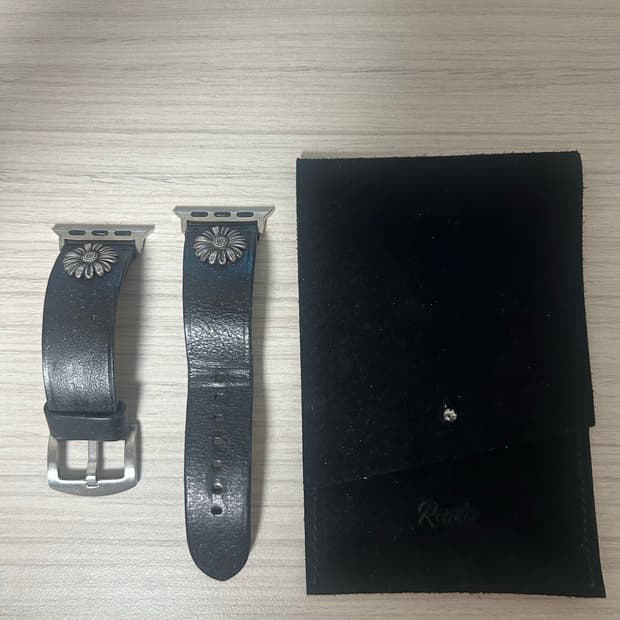 렌도 애플워치 가죽 스트랩 41/42mm 블랙