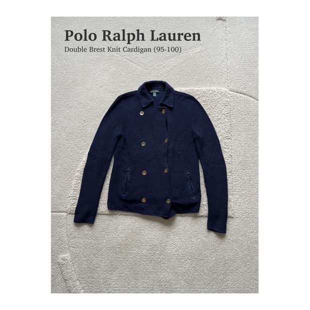 폴로 랄프로렌 더블블레스트 니트 가디건 (95-100)