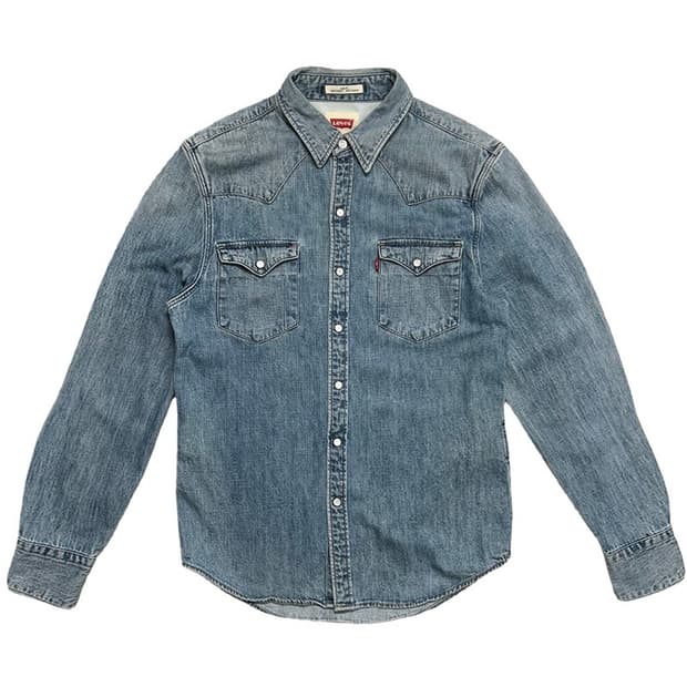 LEVI'S 웨스턴 투포켓 데님 셔츠 S