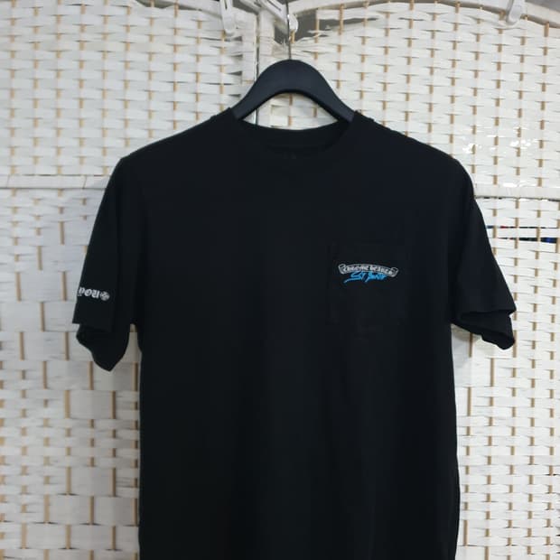 크롬하츠 St. Barth 블랙 반팔 티셔츠 L