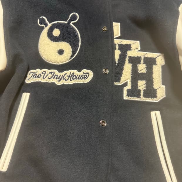 더바이닐하우스 바시티 자켓 (네이비, size:m)