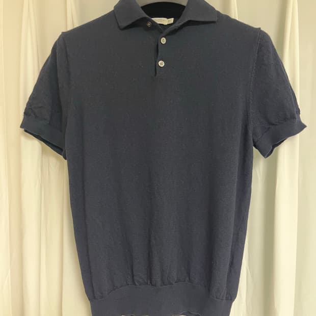 SUITSUPPLY 메리노 울 니트 폴로 L