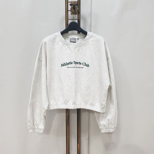 뉴발란스 크롭 밑단밴딩 맨투맨 90(M)