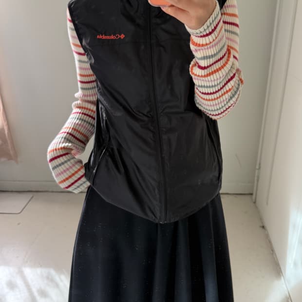 일본빈티지 컬럼비아 체크 베스트