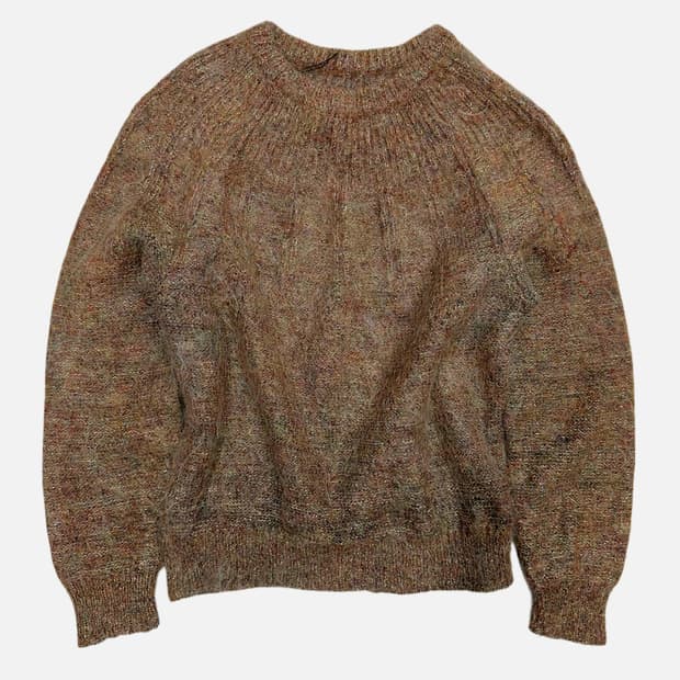 mohair hairy vintage knit