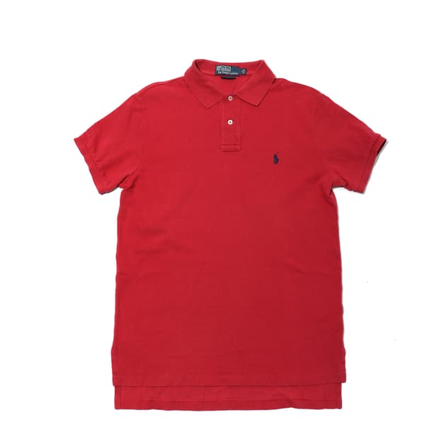POLO RALPH LAUREN 다홍 커스텀핏 폴로 카라티 size M