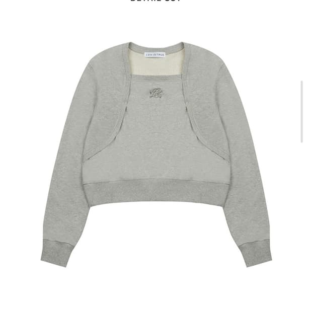 러브이즈트루 볼레로 맨투맨 