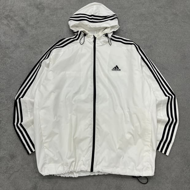 2XL 아디다스 삼선 후드 바람막이