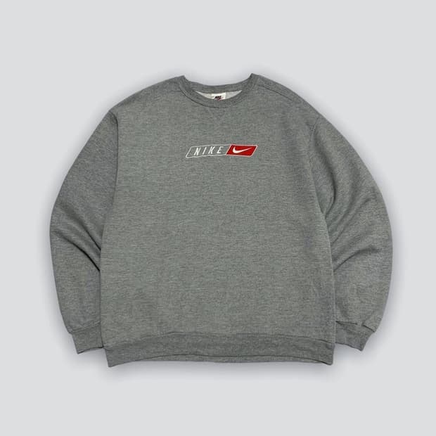 나이키 90's 그레이 빅로고 맨투맨