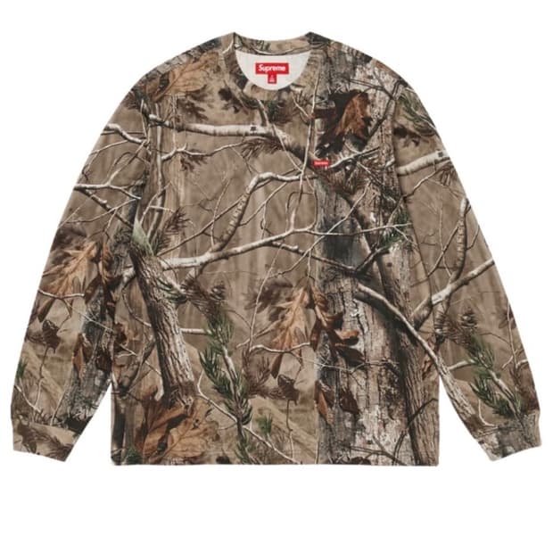 슈프림 리얼트리 롱슬리브 M