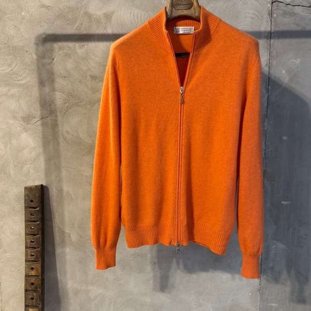 브루넬로 쿠치넬리 캐시미어 짚업 니트 100