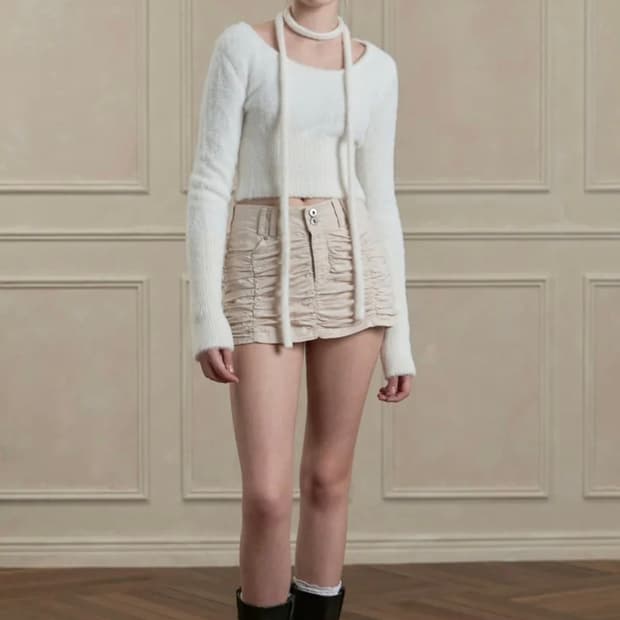 페인오어플레져 VIOLA MINI SKIRT 비올라 미니스커트