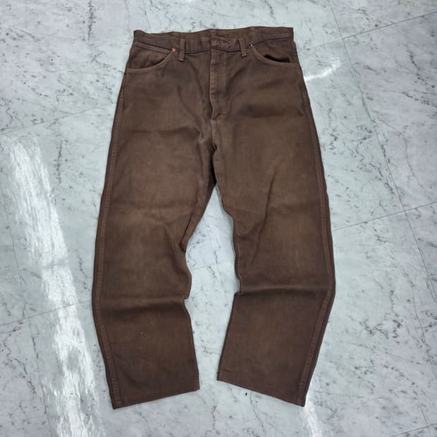 WRANGLER 랭글러 USA 80s 바지 웨스턴 브라운 팬츠 32