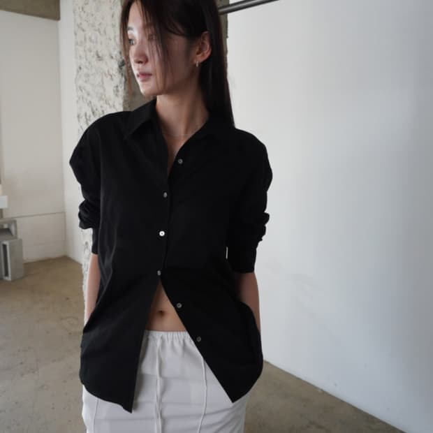 뉴욕나인 THE AQUA SHIRTS BLACK