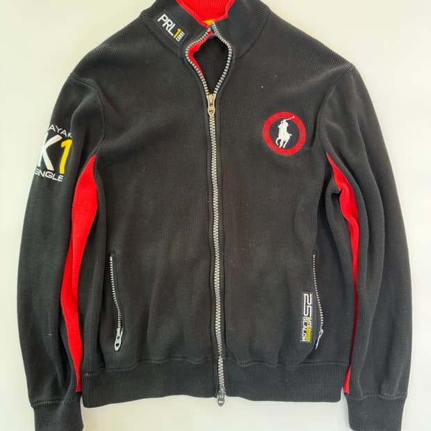 폴로 랄프 집업 니트