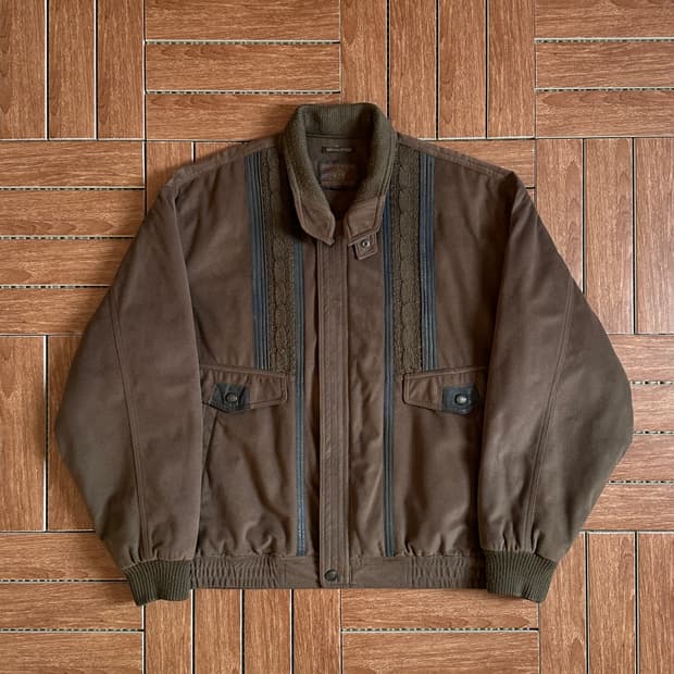 90’s Vintage club fake suede blouson