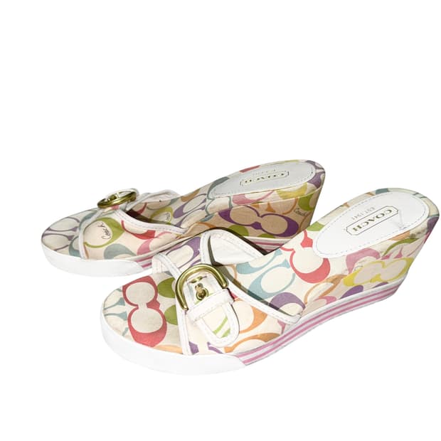 Rainbow Wedge Sandal