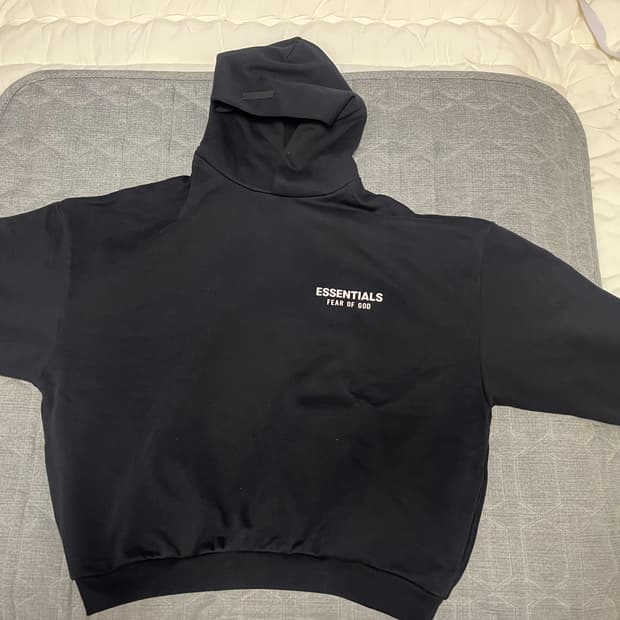 에센셜 Fear Of God 후드티 블랙 24FW
