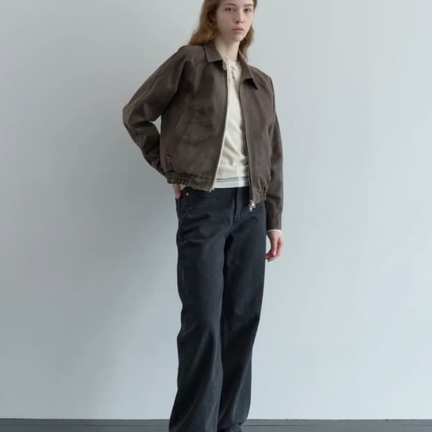 포저 워싱 흑청 데님