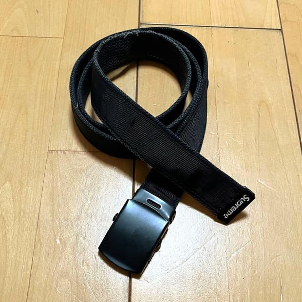 슈프림 웨빙 벨트 블랙