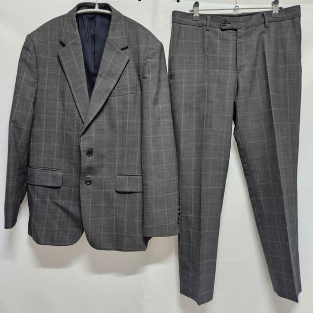 지오송지오 사계절 체크 정장 셋업 110/32