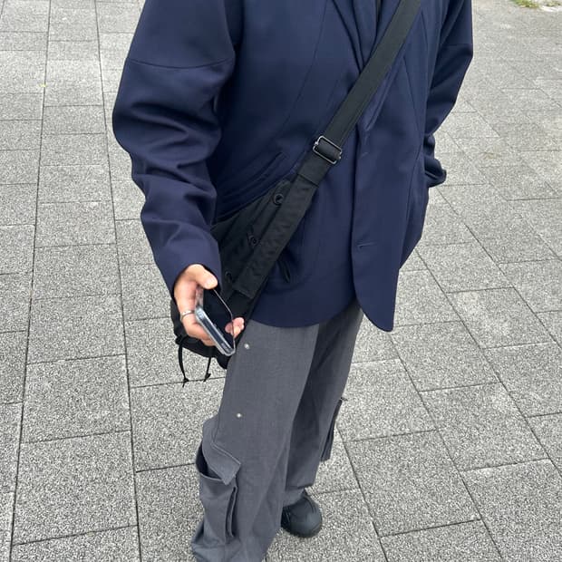 (M) Yiyae 이예 모듈러 카고 슬랙스 그레이