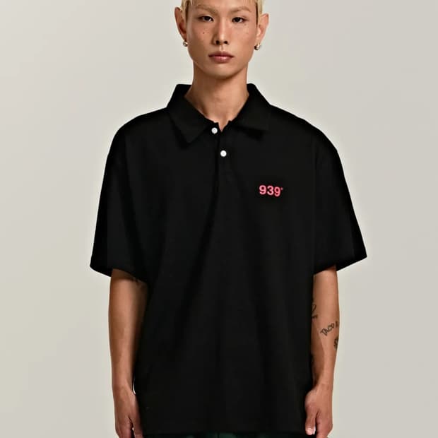 아카이브볼드 카라티셔츠 블랙