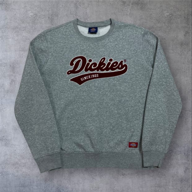 디키즈 스펠아웃 빅로고 그레이 맨투맨