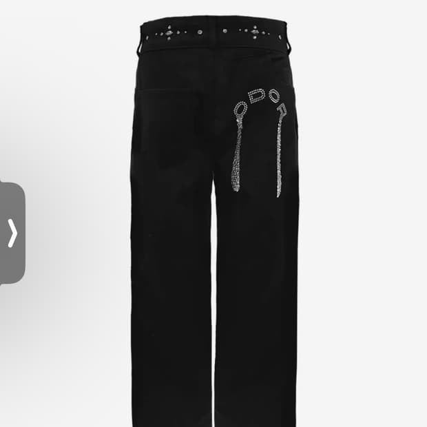 오도어 크리스 스터드팬츠