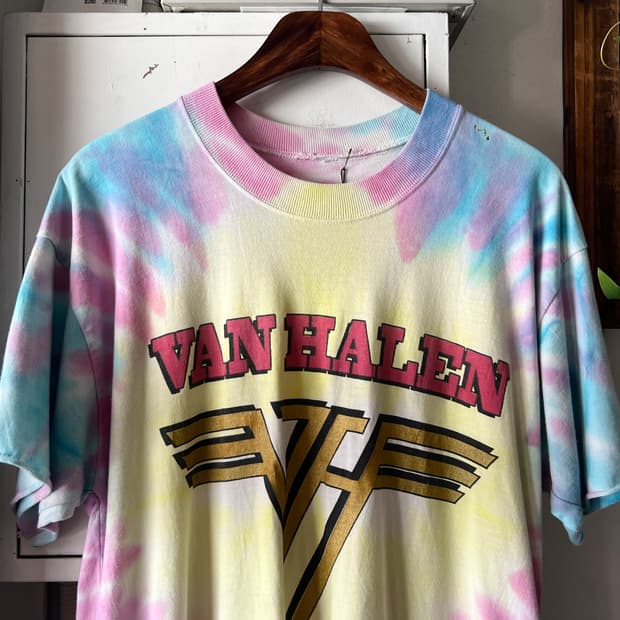[L]1995 VAN HALEN 반 헤일런 투어 타이다이 티셔츠