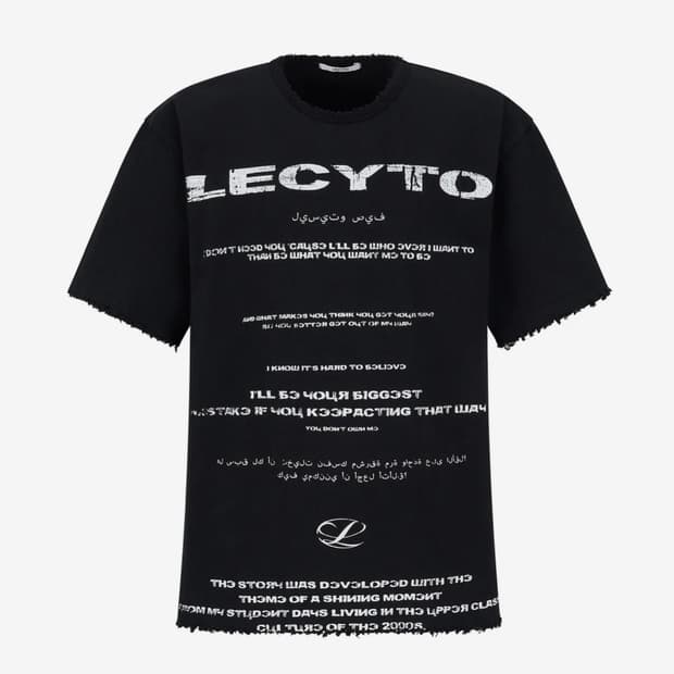 레씨토 Oversized Logo T-Shirt_[Black]