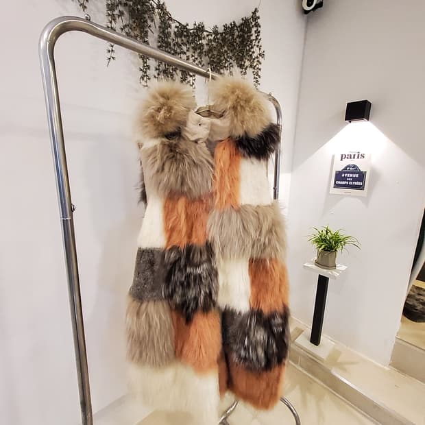 양면 퍼 롱조끼