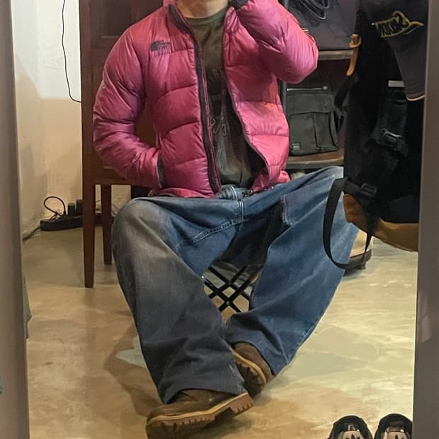 노스페이스 경량 패딩 90 (L)