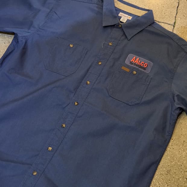 Carhartt 칼하트 더스티블루 반팔셔츠
