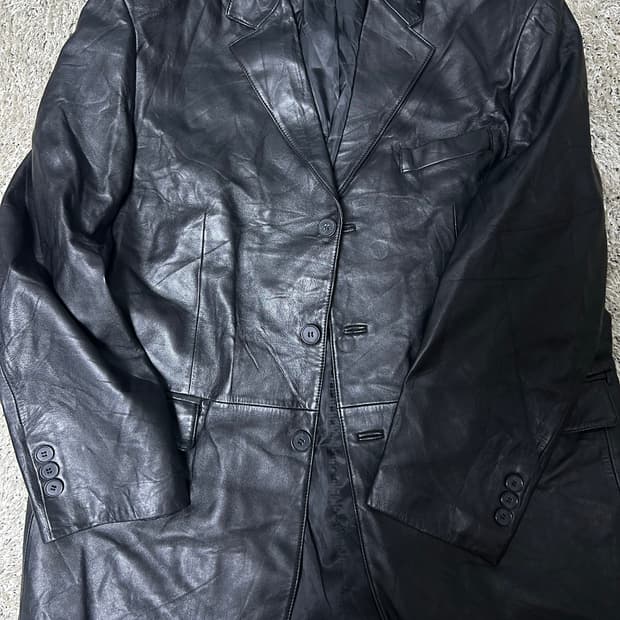 일본판 L&B 양가죽 블레이저 사이즈 105~110