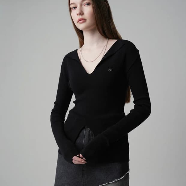 어반드레스 Collar Slit Knit 니트