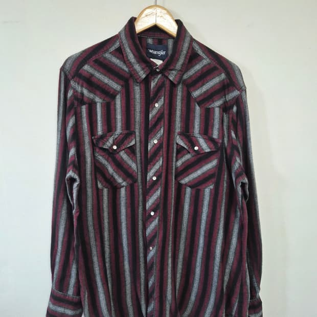 랭글러Wrangler 체크 웨스턴 셔츠 XL사이즈 - S330
