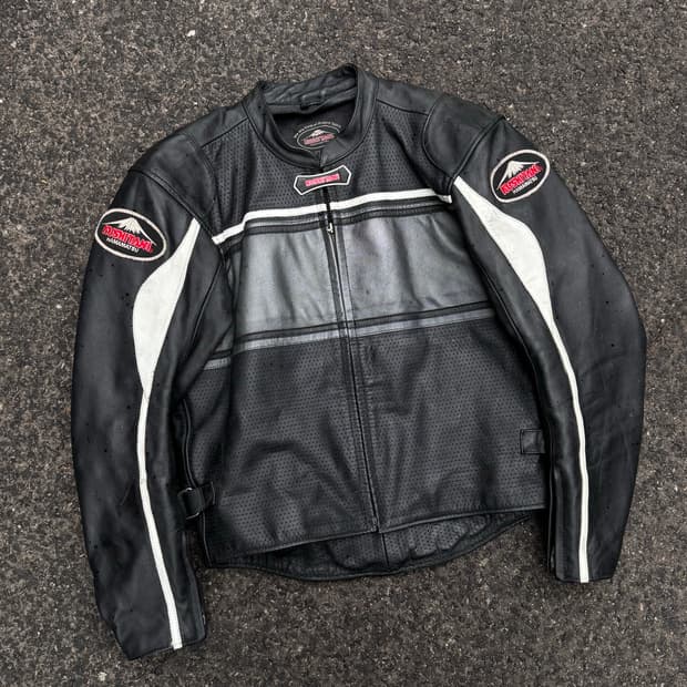 쿠시타니 소가죽 모터사이클 바이크 가죽자켓