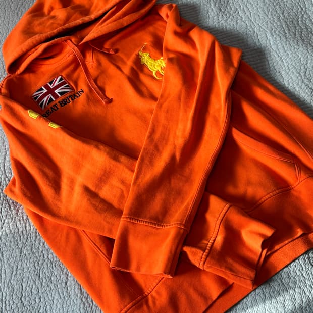 빅포니 오렌지 후드티